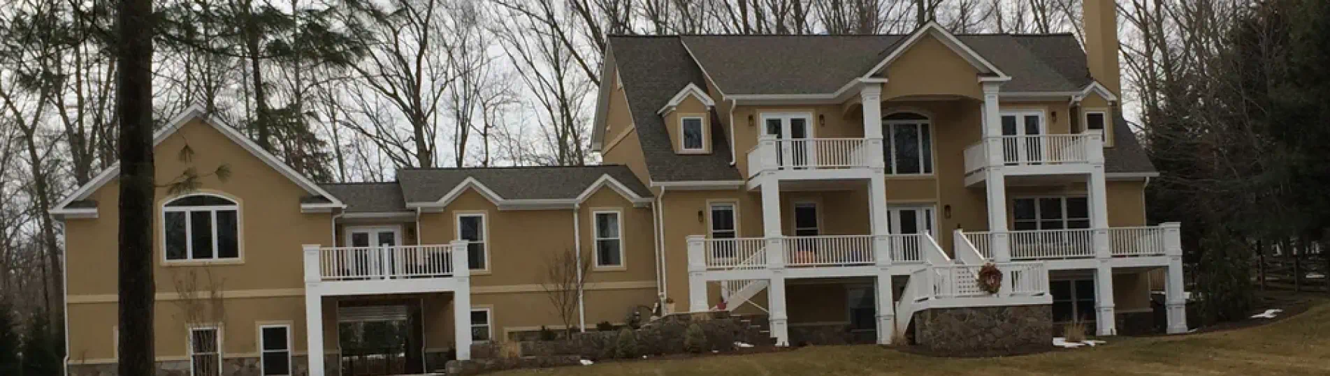 big modern residential house